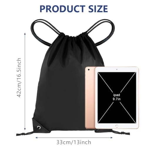 flintronic 10PCS Drawstring Bags, Drawstring Backpack Bags for Gym Sport Sack, Large PE Bag, String Backpacks for Beach, Travel, Swimming, Holiday-Multicolor — view 2