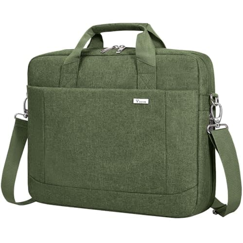 Voova Laptop Bag Case 17 17.3 Inch Computer Sleeve Messenger Bag, NavyGreen