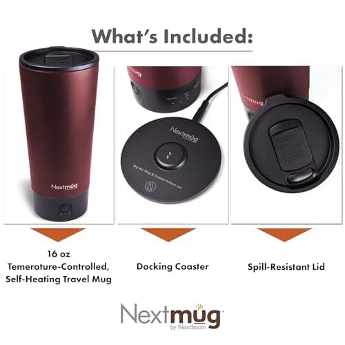 Nextmug Go - Temperature-Controlled, Self-Heating Travel Mug — view 3