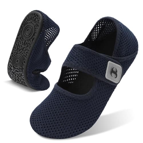 JOINFREE Lightweight Womens Mens Summer Shoes for Holiday & Travel Non-Slip Barefoot Water Shoes for Beach, Pool & Seaside Breathable Indoor Outdoor Summer Slippers MutiBlue Size 4.5-5.5