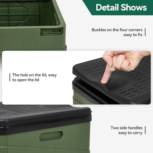 Warmiehomy Portable Camping Toilets for Adults, with Toilet Bags, Green — view 5