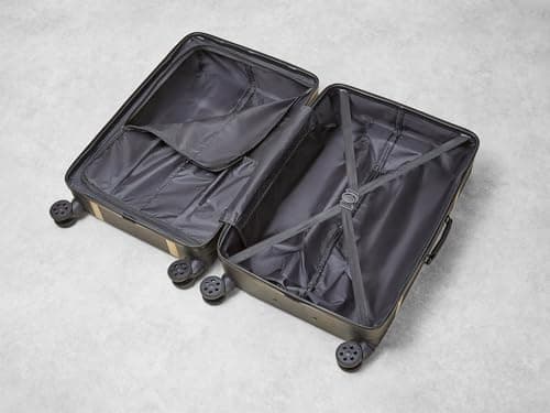 Rock Vintage Medium 57L Hard Shell Suitcase - Black & Gold — view 4