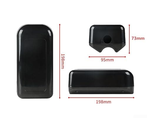 Posheliox Electric Bicycle Controller Box, ABS Plastic Case For Ebike, 193x85mm Or 198x95mm Size, Quality Protection Housing With Screws, Black Color(198x95x73mm) — view 2