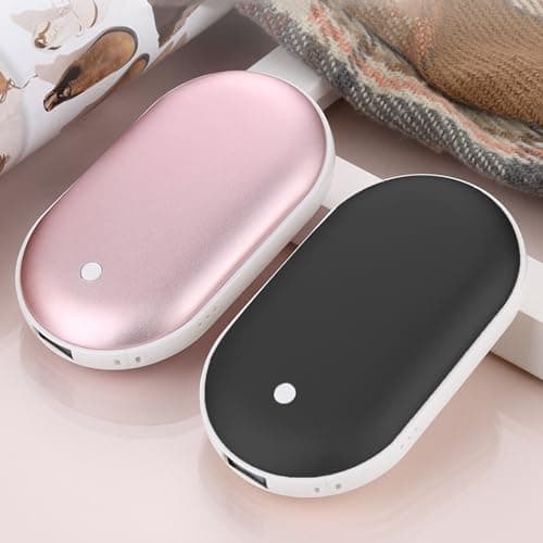 Electric Portable Hand Warmer PowerBank Pocket, Rose gold A — view 5