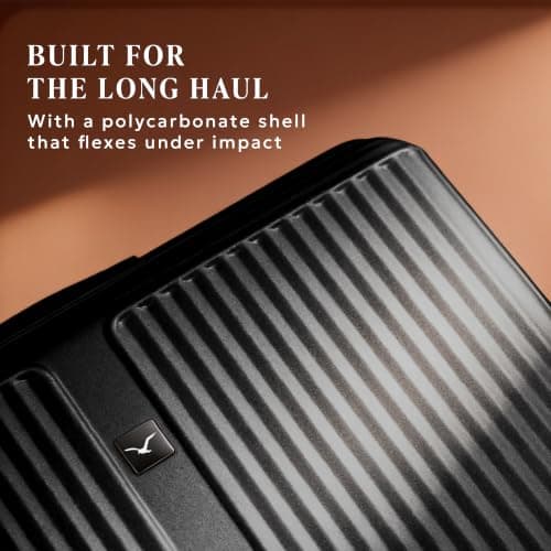 LUGG AirGlide 24 Inch Lightweight Travel Suitcase - Hard Shell Polycarbonate Protection, TSA Approved Lock, Scratch & Water Resistant, Smooth 360° Spinner Wheels & Detachable Interior (66x45.5x27cm) — view 3