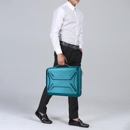 DOMISO 18 Inch Laptop Hard Case, Waterproof Shockproof Hard Shell Protective Laptop Sleeve with Handle for 18 Inch ASUS ROG Strix SCAR 18 G18 2025/2024/2023 Gaming Laptop,Teal — view 2