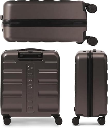 Aerolite 56x45x25cm British Airways Jet2 & easyJet Upgrade Maximum Allowance Large Lightweight 8 Wheel Carry On Hand Cabin Luggage Bag Suitcase 56x45x25 with TSA Approved Lock Charcoal Grey — view 6