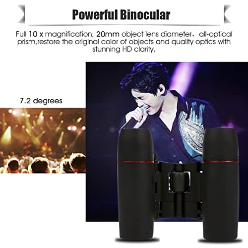Mini Binoculars For Adults, 30X60 Compact Binoculars Non Damaged Folding Binoculars Telescope With Low Light Night For Bird Watching, Travelling, Sightseeing, Hunting, Etc (Blue film) — view 5