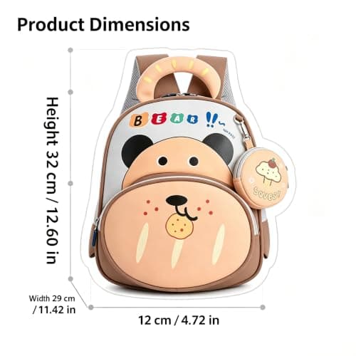 Toddler Backpack Lightweight Neoprene Nursery Rucksack for Boys Girls — view 2