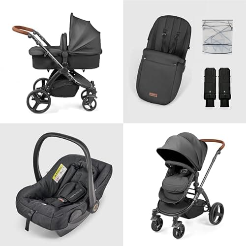 Stomp Urban 3in1 Travel System with Astral Car Seat (Charcoal Grey) — view 5
