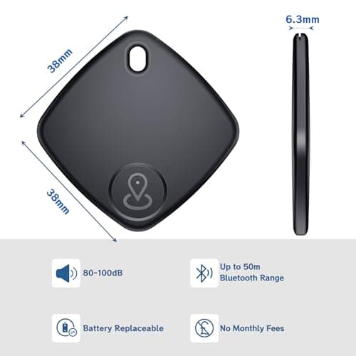 DEEBYCOO Air Tracker Tag Compatible with Apple Find My(iOS ONLY), 2 Pack — view 6
