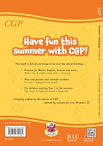 CGP Summer Holidays Activity Workbook - for kids between Reception and Year 1 (ages 4-5) (CGP Holiday Workbooks) — view 2