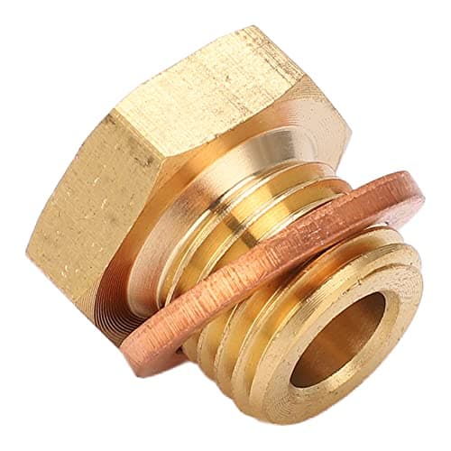 1/8in NPT to M14x1.5 Male Temperature Gauge Sender Adapter Universal for Car Metal Polished High Strength Temp Gauge Sender Adapter