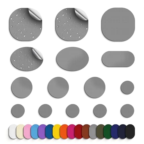 Skystuff 45pcs Nylon Repair Patches, Waterproof Self-Adhesive for Tent