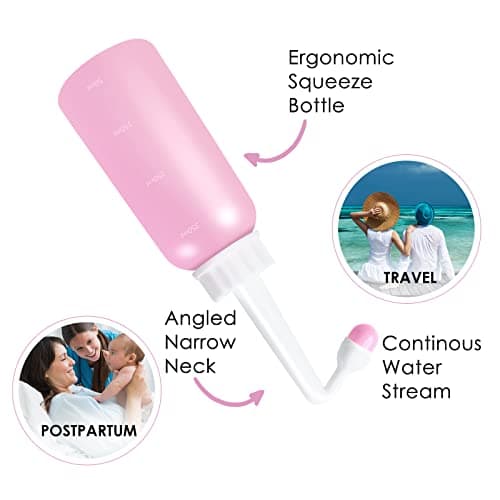 Peri Bottle Postpartum, RUFCRIL 350ml Portable Bidet, Upside Down Sprayer — view 6