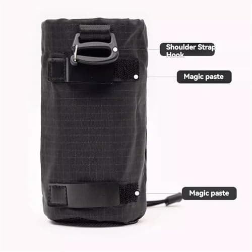 Molle Water Bottle Holder Drawstring Sports Water Bottles Pouch Bag Hydration Carrier for Travel Camping Hiking (Orange, 18.5cm*8.7cm) — view 6