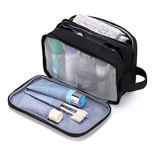 IGNPION Mens Wash Bag, Dry Wet Separation Travel Toiletry Bag, Dopp Kit Bag — view 6