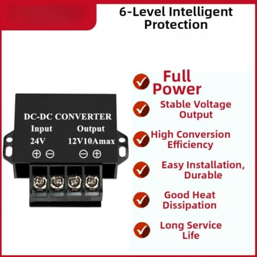 Quiclume 10A 120W 24V to 12V DC-DC Step-Down Converter IP65, for LED Lighting & Airport Equipment, 97% Efficiency — view 5