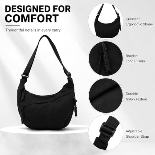 Womens Crossbody Bag Cream Off White for Work Travel Wedding Party Everyday — view 4