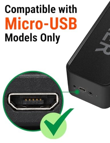 SPARKED Charger Cable for Anker Speaker Micro USB Charging Cable Wire UK — view 2
