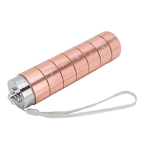 Generic Aluminum Alloy Organizer Stylish Rose Gold Travel Friendly Tablet Case Aluminum Alloy 6.1 X 1.5 X .5in — view 2