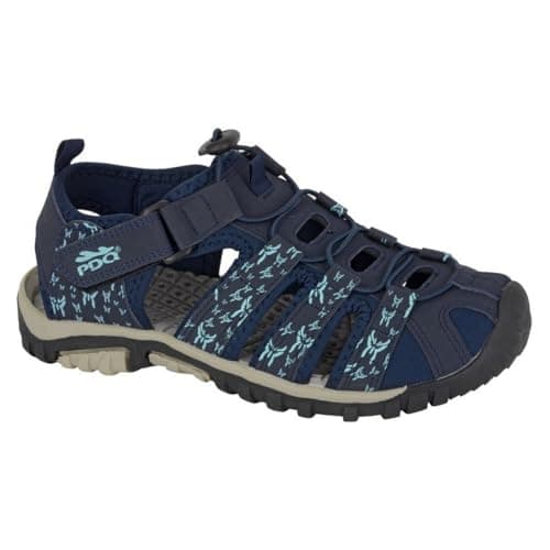 PDQ L659 Toggle Touch Fastening Sports Trail Sandals - Navy - 6 UK