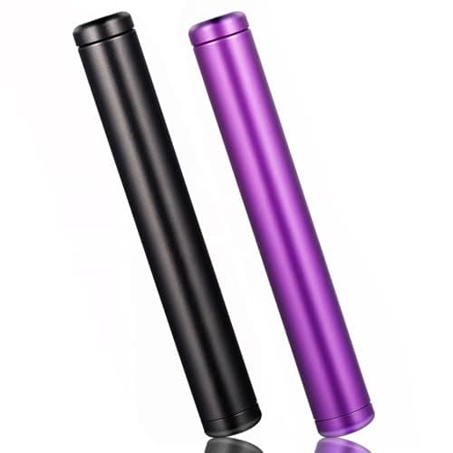 AOZUO 2 Pack Metal Tube Container, Waterproof Storage Tube Holder Case