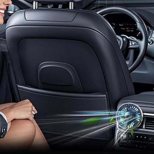 yupeuooe USB Car Fan Powerful, Long-Lasting, Cooling Device, Air Cooler — view 2