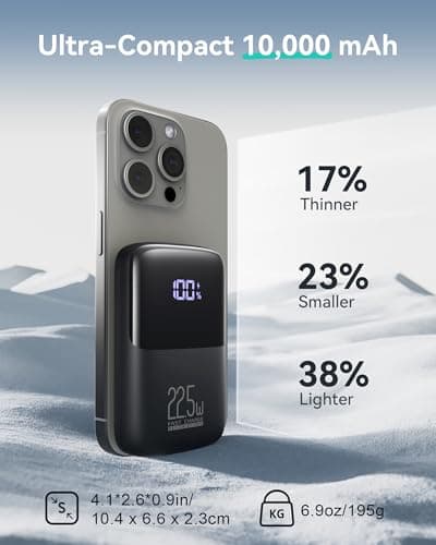 INIU Power Bank, Smallest 10000mAh 22.5W Fast Charging USB Portable Charger — view 2
