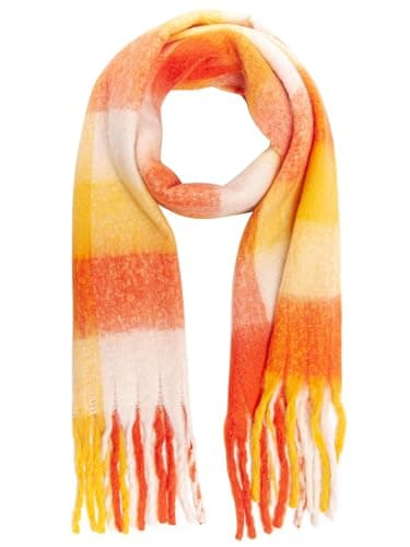 Style Slice Oversized Tartan Blanket Scarf for Women, Pink-01 — view 5