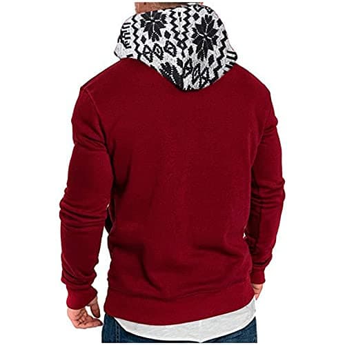 CEWIFO Men Sweatshirt Set Honeymoon Red — view 3