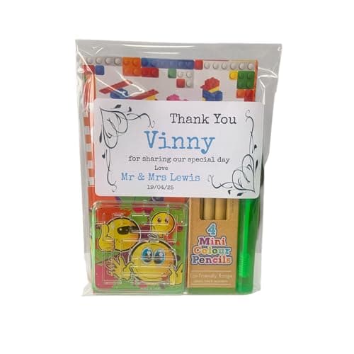 Personalised Children's Kids Wedding Activity Pack Birthday Party Bag
