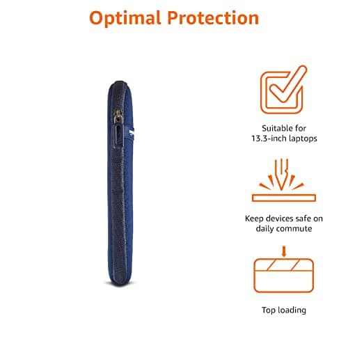 Amazon Basics 13.3 inch Laptop Sleeve Case - Navy — view 4
