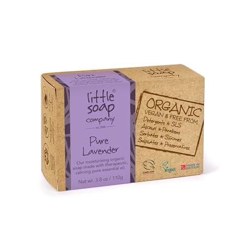 Little Soap Company Organic Pure Lavender Soap Bar for Face & Body, 110g — view 2