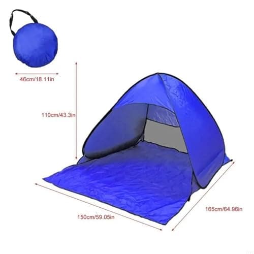 Camping Tent Portable Automatic Camping Tent 2-3 Persons Beach Tent Outdoor Quick Setup Tent With Carring Bag Camping Equipment(Mutlicolor) — view 3
