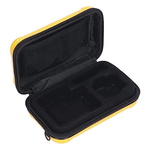 NinGYiYan ONE RS Protective Hard Case, Camera Bag with Internal Grid for Accessories Storage, Durable Shell for Cycling Skiing Travel (Yellow) — view 2