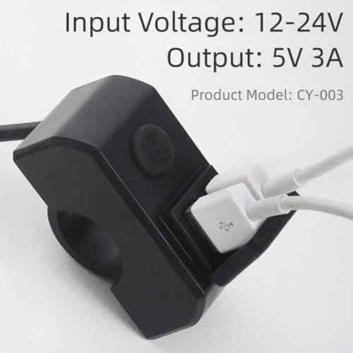 Waterproof Motorcycle USB Charger with Silicone Cover — view 6