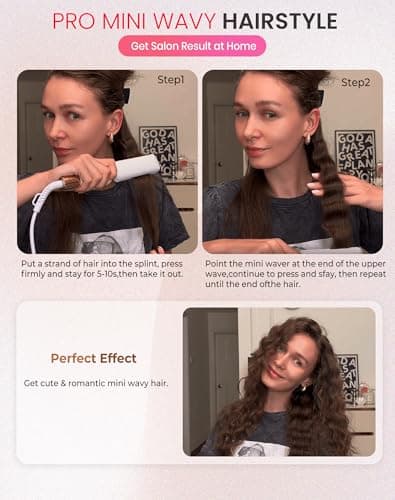 UKLISS Hair Waver Pro Mini Wave Curling Iron with 2 Travel Adapters — view 6