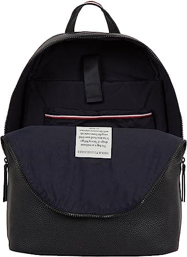 Tommy Hilfiger Men’s Essential PU Hand Luggage Backpack, Black (Black), One Size — view 3