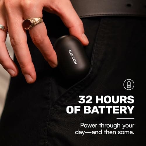 Raycon Everyday Earbuds Classic Bluetooth Wireless with Microphone - Stereo Sound, Active Noise Canceling, in-Ear Bluetooth Headset True Wireless Earbuds 32 Hours Playtime (Mint) — view 4