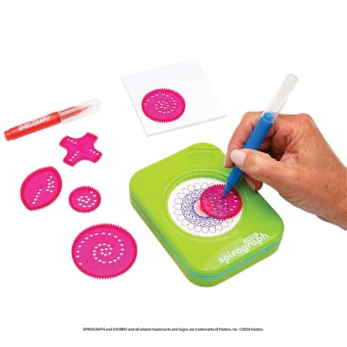 Spirograph Travel Set | Create Amazing Designs On The Go | 10-Piece Set With Built - In Storage Tray | Arts & Crafts Activity For Travelling | For Ages 5+ — view 5