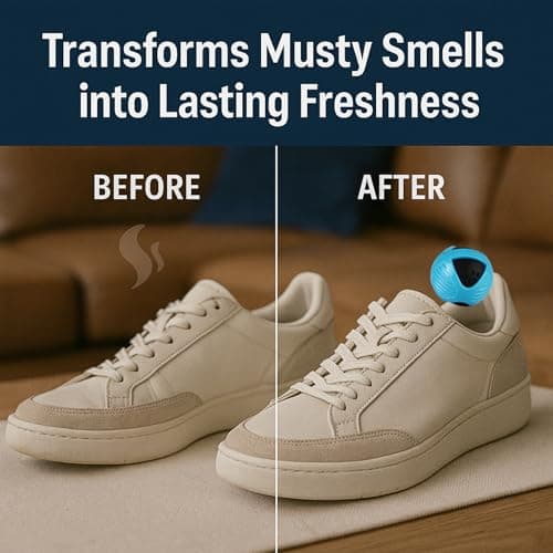 Odour Buster Shoe Deodoriser Balls - Odour Neutralising Shoe Freshener for Trainers, Sports Shoes, Bags & Lockers - Reusable Smell Remover (2 Pack) — view 6