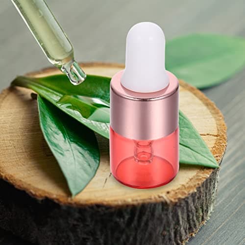 Happyyami 20pcs Glass Dropper Bottles 1ml Rose Gold for Essential Oils — view 6