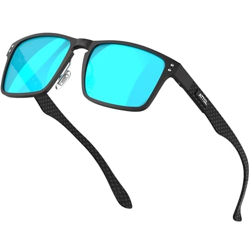ATTCL Luxury Fibra De Carbon Polarised Sunglasses Mens for Driving UV400