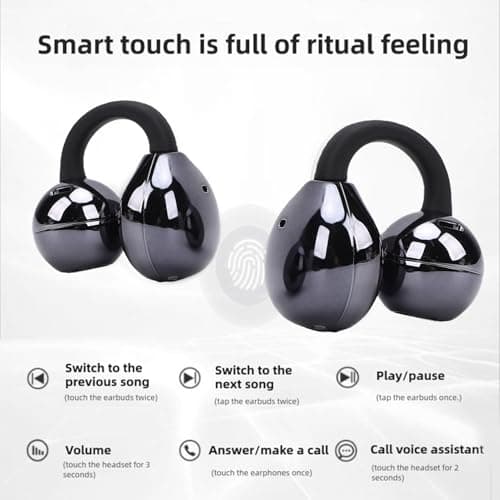 Taidda AI Translation Earbuds, Bluetooth 6.0 Wireless Earphones with Noise Cancelling and Real Time Translation for 74 Languages, APP Control for Travel Business Learning (Black) — view 5