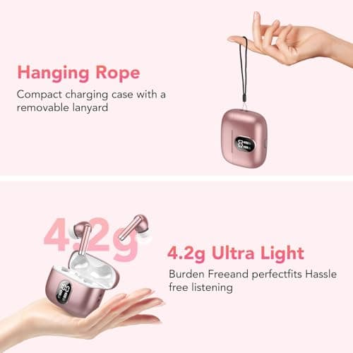 QXQ S26 Wireless Earbuds, In Ear Noise Cancelling Bluetooth 5.4 Headphones — view 2