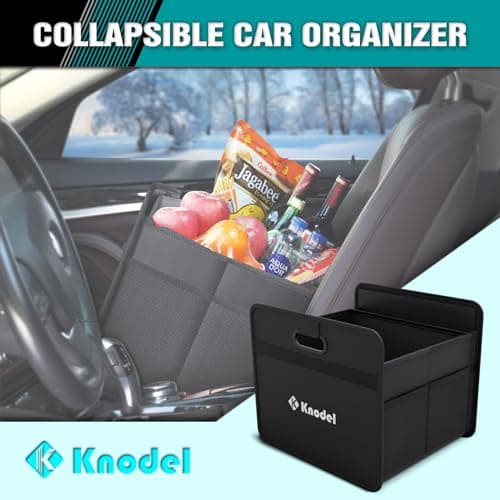 K KNODEL Car Boot Organiser, Foldable Car Boot Storage (Small, Black) — view 4