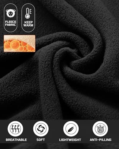 33,000ft Mens Fleece Jackets Lightweight Warm Full Zip Microfleece Midlayer — view 3