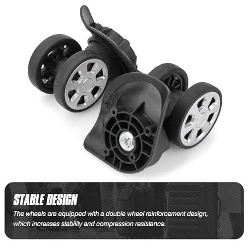 Volein 1 Pair Suitcase Replacement Wheels Luggage Wheels Replacement(V045) — view 6