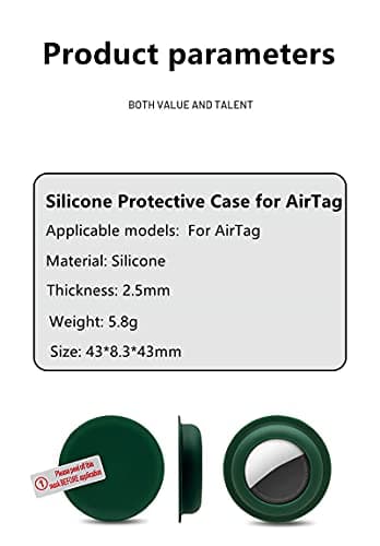 Air Tag Stick On Case for Apple Airtag Silicone Protective Holder Precisely for Apple AirTag Portable and Anti-scratch Apple Tracker Finder Tag Airtag Wallet Self Adhesive Mount. (Navy) — view 6